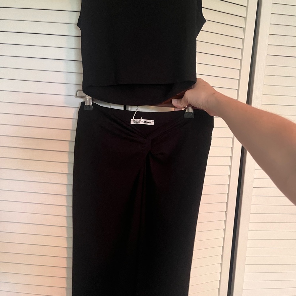 Reformation Sleeveless Top and skirt Set